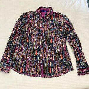 Georg Roth Los Angeles XL women’s long sleeve snap closure shirt